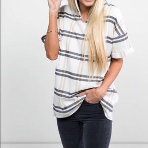 NEW Plaid top! **final price**